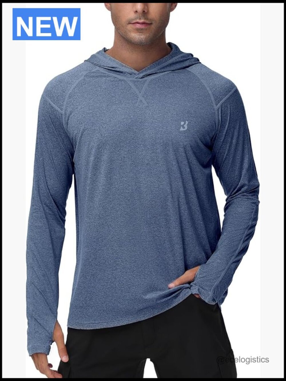 Men's UPF 50+ Long Sleeve Sun Protection Hoodie Fishing Shirt